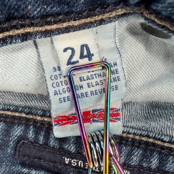 Hudson Jeans Distressed Cuffed Hem Jean Shorts Size 24 Women’s - Picture 4 of 9